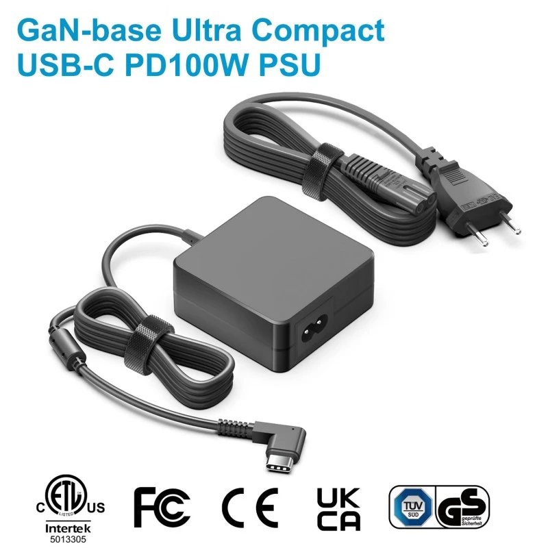100W napájací adaptér GaN Square PD USB-C
