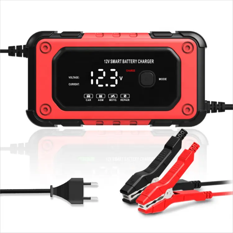 12V 6A plne inteligentná automatická nabíjačka na opravu batérií