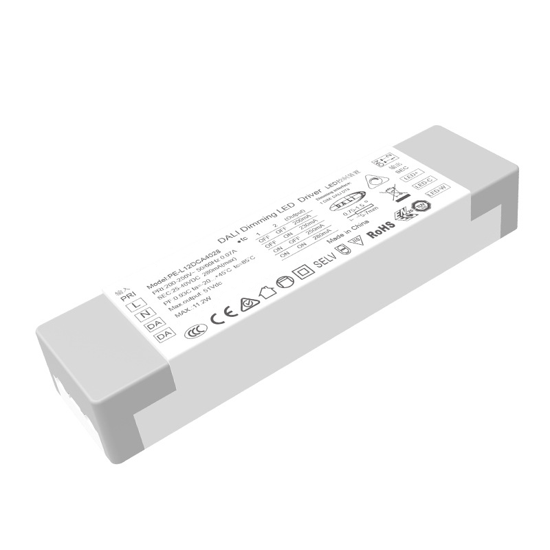 12W Stmievateľný LED ovládač DALI CCT s konštantným prúdom