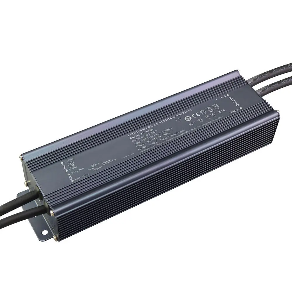 150W DALI ovládač s konštantným napätím stmievania LED