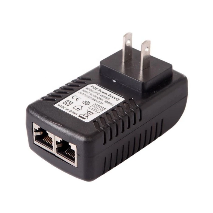 48V 0,5A ethernetový adaptér POE injektora do steny