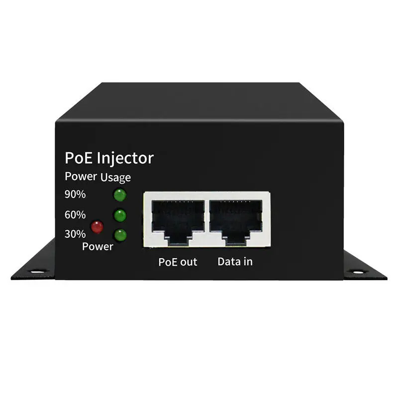 90W kovové puzdro IEEE802.3bt Gigabitový PoE injektor