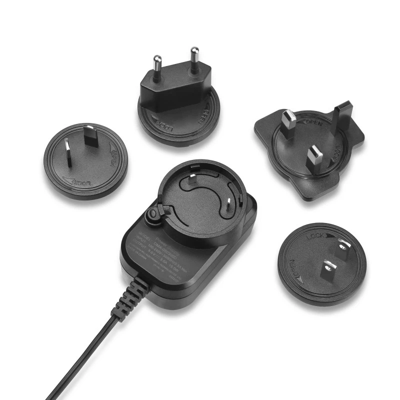 9V 1,5A medzinárodný zástrčkový adaptér