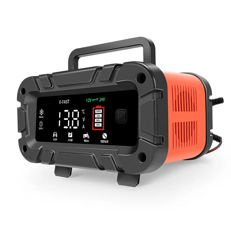 TK700 Univerzálna 12V 24V nabíjačka olovených batérií